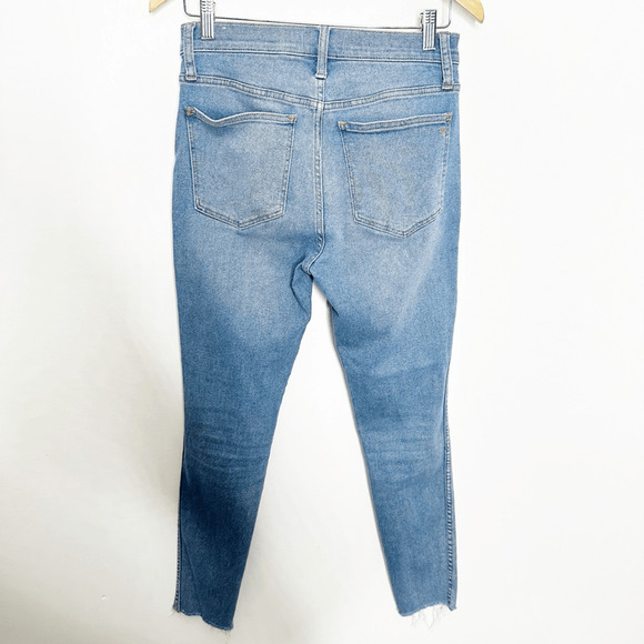 MADEWELL 10" High Rise Skinny Jeans Ainsworth Wash Raw Hem Edition NC315 size 27 - Picture 4 of 7